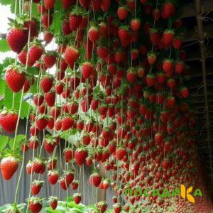 Клубника ампельная Анастасия купить по цене от 370р. в интернет-магазине «Посадика» с доставкой почтой в в Феодосияе и по всей России – [изображение №1].