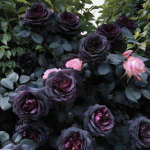 Роза Черная купить по цене от 450р. в интернет-магазине «Посадика» с доставкой почтой в в Феодосияе и по всей России – [изображение №1].